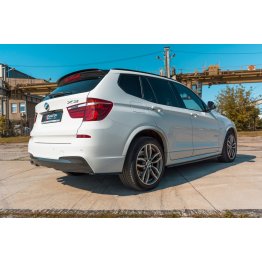 Накладки сплиттеры на пороги на BMW X3 F25 M-Pack Polift